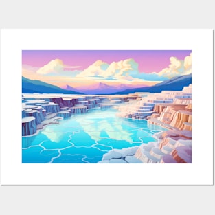 Scenery Winter Sunset Landscape Nature Posters and Art